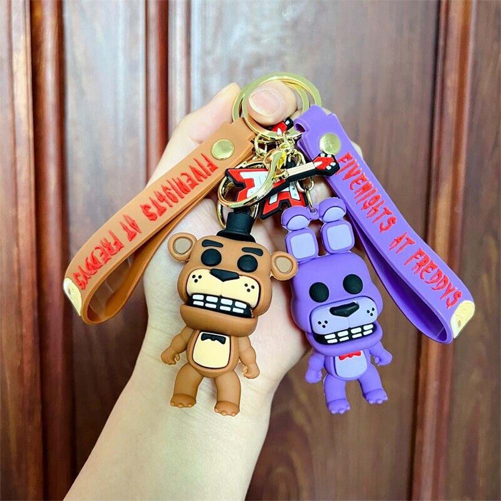 5-Piece Mutant Animal Funny Terror Toy Bear Keychain Freddy Foxy Children's Christmas Gift