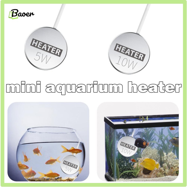 Máy Sưởi Ấm Bể Cá mini Tự Động 5w / 10w 100% Chính Hãng