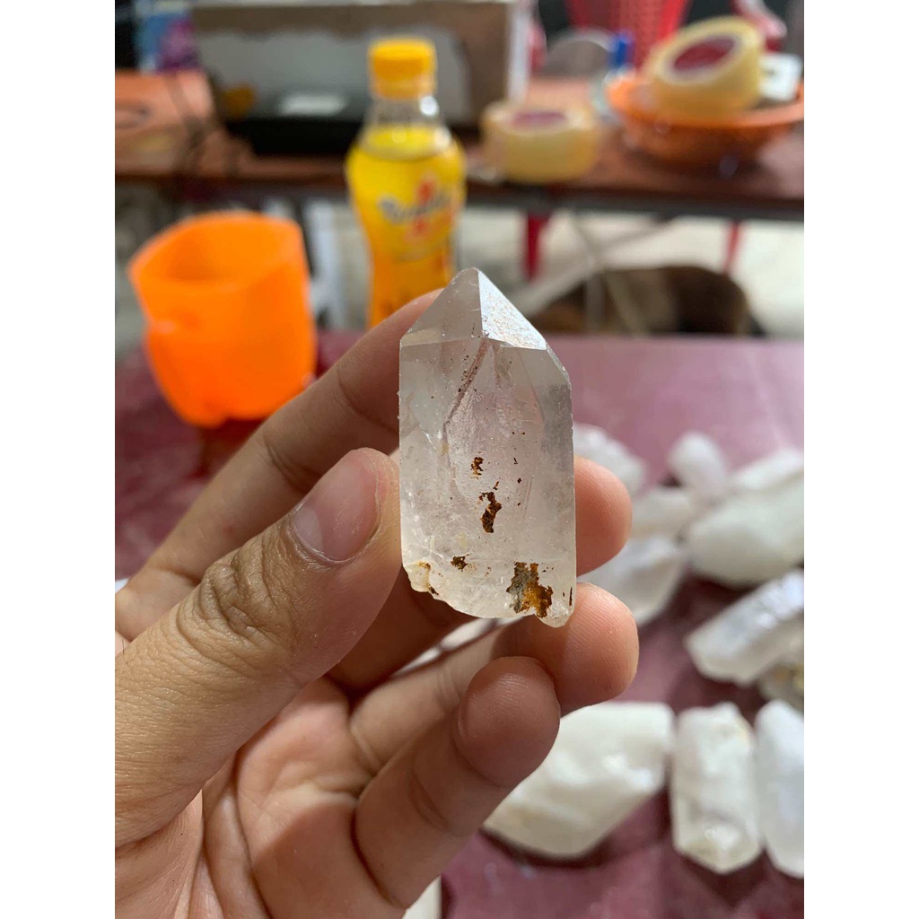 Đá thạch anh trắng nguyên bản thô dùng trang trí nhà cửa thanh tẩy năng lượng