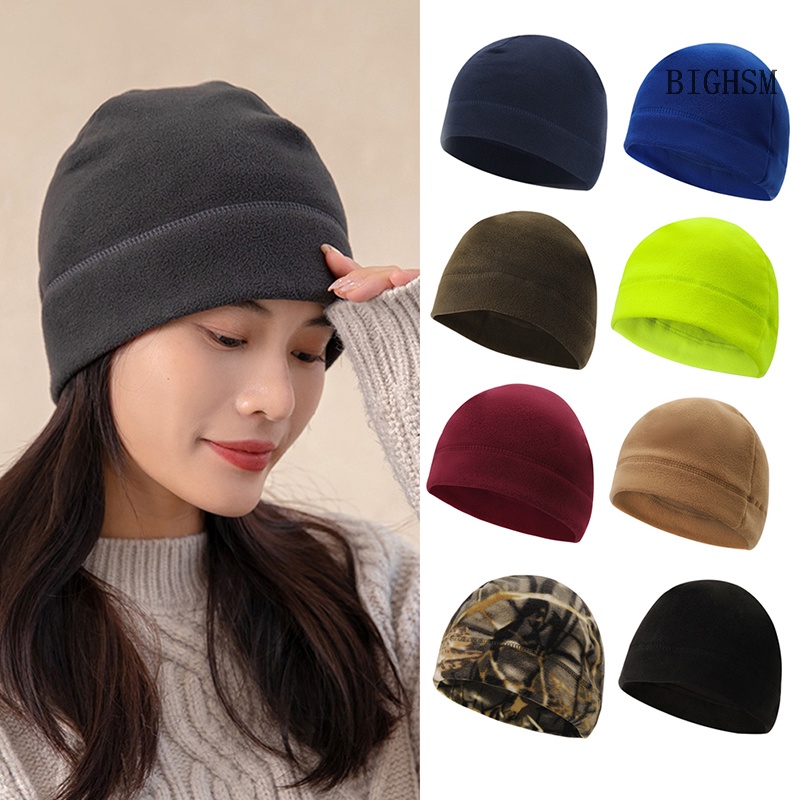 Bighsm Mũ Lưỡi Trai Thể Thao Vải Lông Cừu Chống Gió Ấm Áp Mùa Đông Cho Nam Và Nữ skk