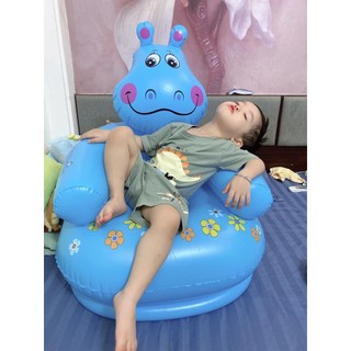 Ghế hơi hình thú ngộ nghĩnh siêu dễ thương cho bé ngồi chơi, ăn uống êm ái