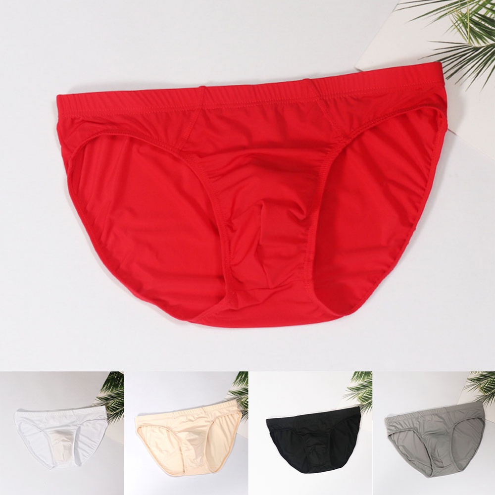 Quần Lót Lụa Màu Sắc Đơn Giản Cho Nam