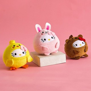 Sanrio thú nhồi bông hình mèo hello kitty 10cm trang trí balo