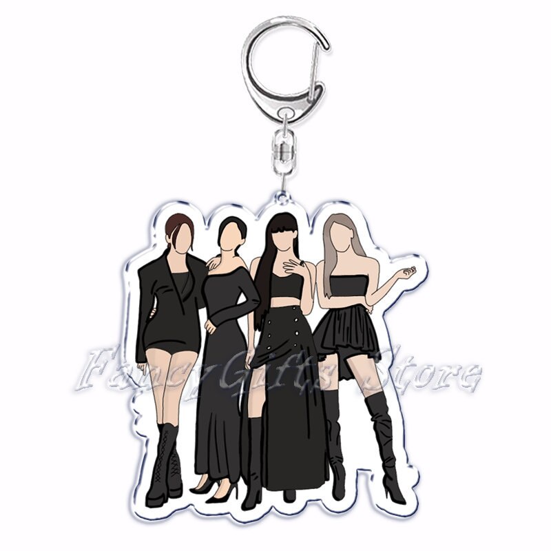 Móc khoá Popular Korean Fashion Kpop Girls Band IDOL KPOP Blackpink LÍA ROSE JENNIE JISOO phụ kiện trang trí dễ thương