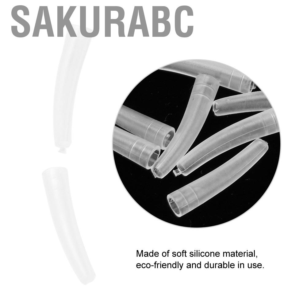 Sakurabc Transparent Plastic Elbow Tweezers Protective Cover Anti Dust Non Slip ZMN