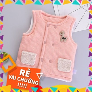 Rập giấy may áo gile bông cho bé