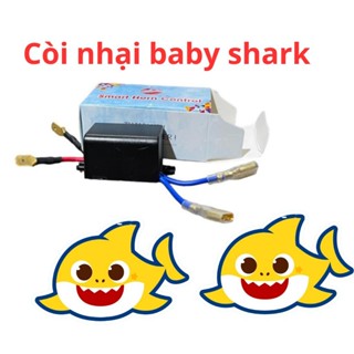 Còi Nhại Baby Shark Dành Cho Xe Máy - Phụ Kiện Vui Nhộn Cho xe máy Wave, Sirius, Exciter, Winner, Vision...