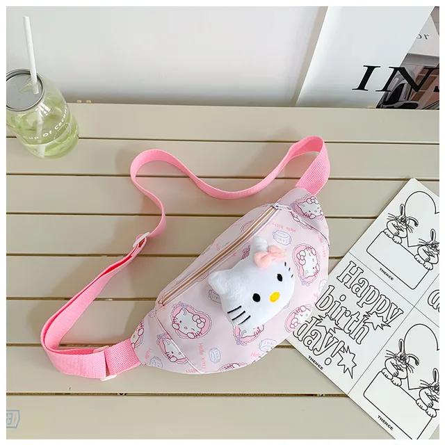 Sanrio Túi Đeo Chéo Ngực Họa Tiết Hoạt Hình Phong Cách Giáng Sinh Cho Bé