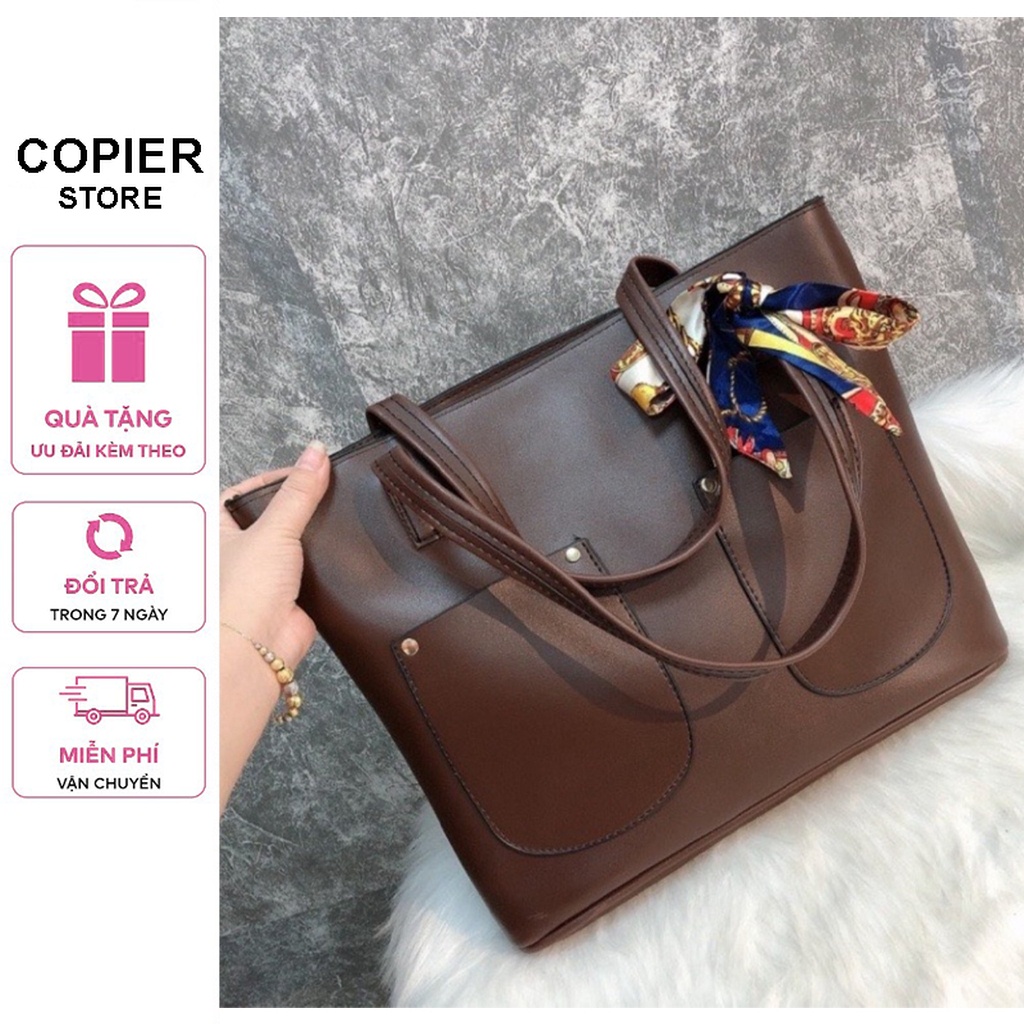 Túi xách nữ công sở da dầy sz38 đựng vừa laptop có ngăn đựng ví K07