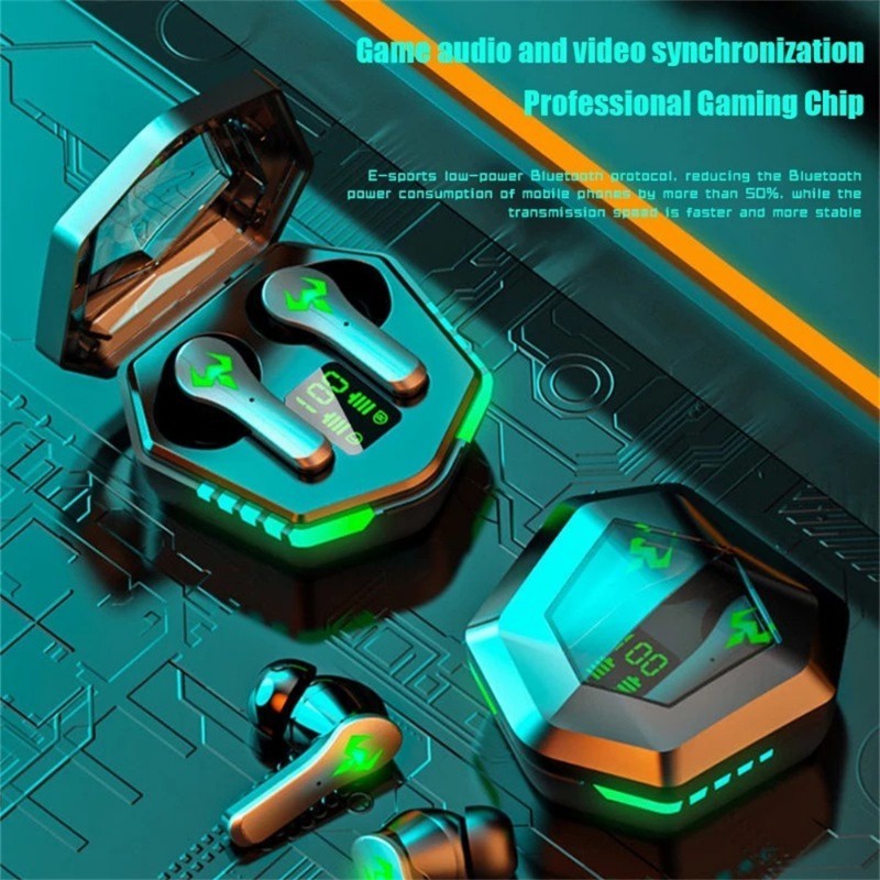 Hx Tai Nghe Chụp Tai bluetooth Không Dây n35 tws Pin 15h Chống Nước Thoải Mái Khi Chơi Game