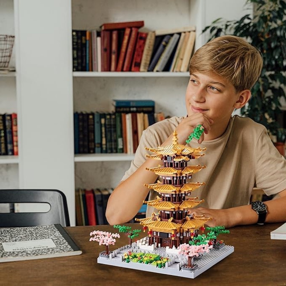 Bộ 2200 Khối Lắp Ráp Mô Hình Kiến Trúc Trung Hoa Sáng Tạo Cho Người Lớn