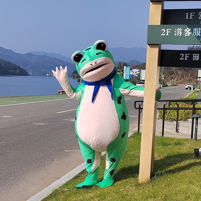 Trang Phục Ếch Bơm Hơi Nổi Bật Cho Búp Bê 130-150cm