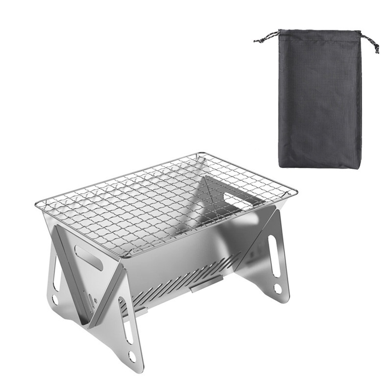 Bếp nướng Than mini gấp Bếp Nướng Bbq mini Solo Camping