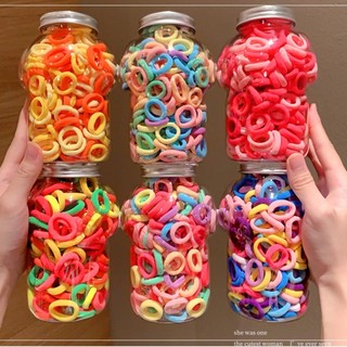 Set 100 dây thun buộc tóc co giãn thời trang cho bé gái