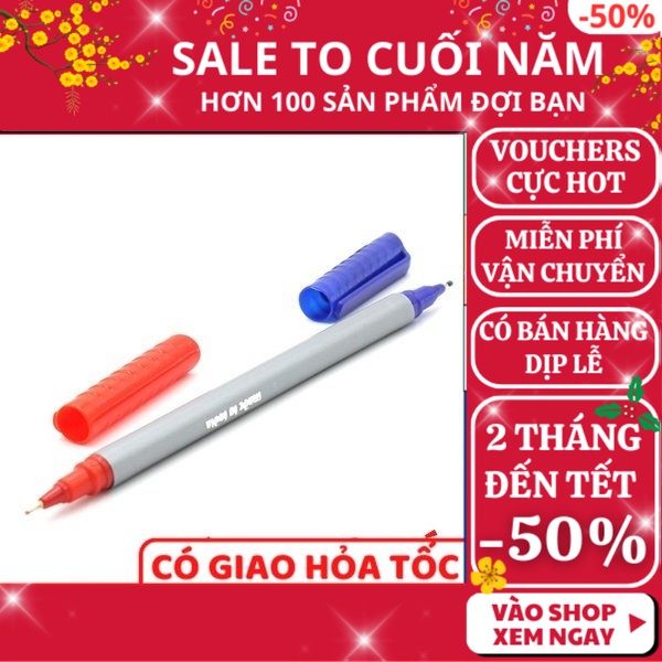 Bút 2 đầu xanh đỏ Ấn Độ- FREESHIP, Bút gel văn phòng 2 màu mực xanh đỏ , Phát Huy Hoàng