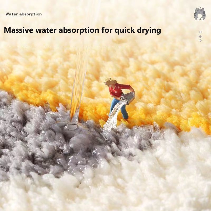 Meng ni Thảm Lót Sàn Nhà Tắm Hấp Thụ Nước Chống Trượt Họa Tiết Hoạt Hình