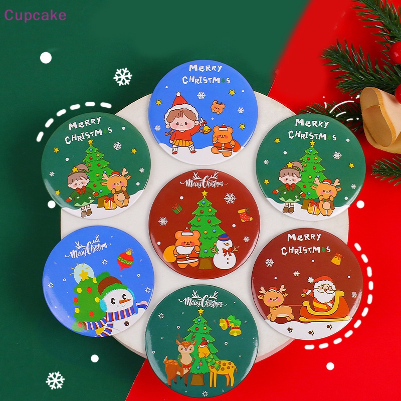 1 Gương Trang Điểm mini Bỏ Túi Hình Ông Già Noel / Người Tuyết Sáng Tạo Cho Nữ / Trẻ Em / Quà Tặng Tiệc Tùng erw