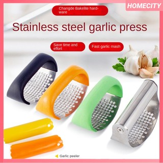 Dụng cụ ép tỏi bằng thép không gỉ Máy ép tỏi cầm tay cong Máy ép tỏi kiểu cầm tay Máy nghiền tỏi thủ công Dụng cụ bóc vỏ tỏi