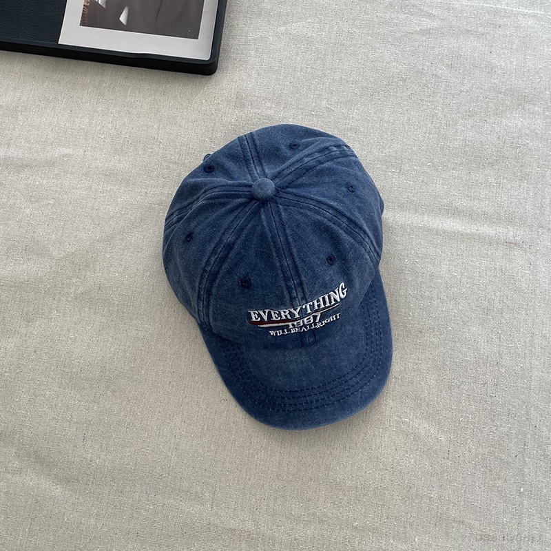 Mũ Lưỡi Trai Thêu Chữ + Số Chất Liệu cotton Cho Bé