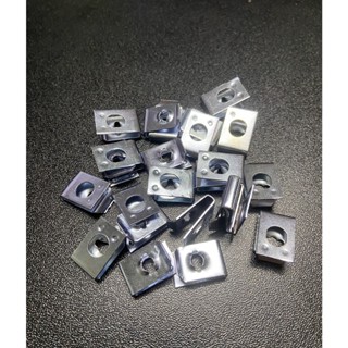 Bát ( Pát ) kẹp ren xoắn 4li 5li dàn áo Yamaha Ho n da màu trắng, pát kẹp răng thưa màu đen ( Giá 1 con )