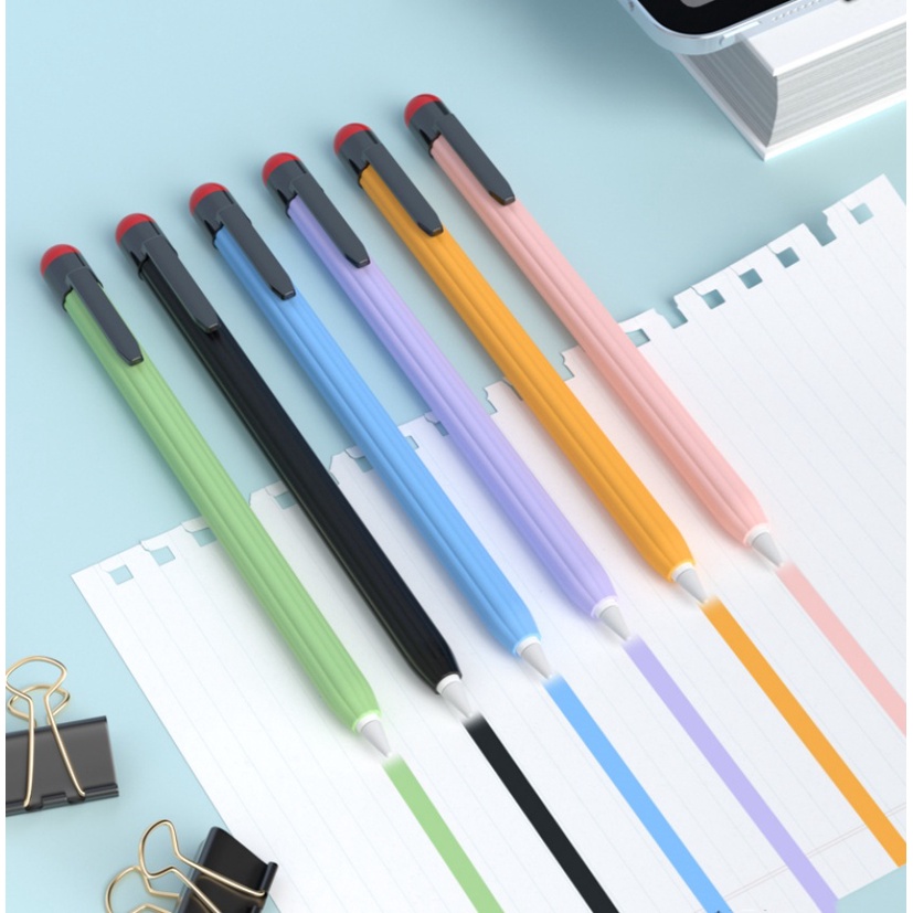 Vỏ Bảo Vệ Bút Cảm Ứng Bằng Silicon Chống Trượt Chống Rơi Cho Apple Pencil 2 2nd iPad Pencil 2