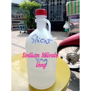 Keo silicat, nước thủy tinh lỏng chống thấm, nước thủy tinh silicat Na2siO3 - 1kg