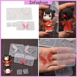 Khuôn silicone Làm Mặt Trang Sức Hình Cánh Bướm diy