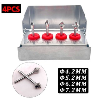 Bộ 4 mũi khoan làm từ thép carbon