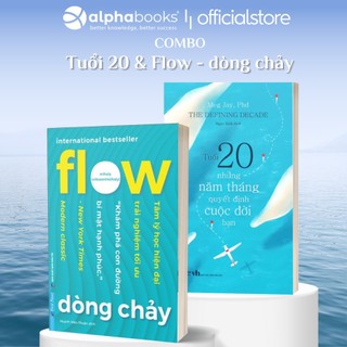 Sách - lẻ/combo: flow dòng chảy - tối ưu khả năng tập trung + tuổi 20 - những năm tháng quyết định cuộc đời bạn