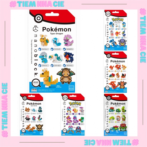 [Tiệm nhà Cie] [SẴN] Mô hình lego nhân phẩm Pokemon