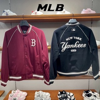 Mlb áo khoác in logo ny ny thời trang cho cặp đôi