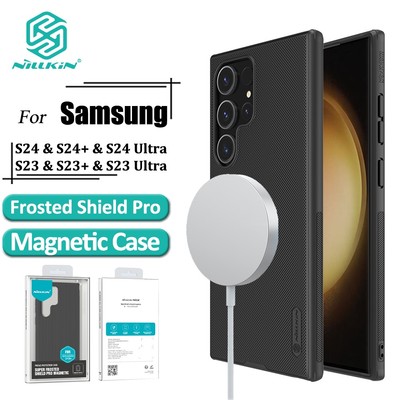 Nillkin Từ Lá Chắn Pro Dành Cho Samsung Galaxy S25 Ultra S25 FE S24 Ultra S23 Ultra Ốp Lưng Điện Thoại Chống Vân Tay Chống Sốc Mặt Sau Cove