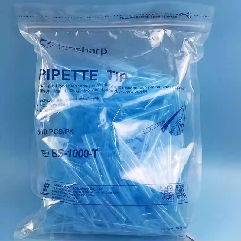 Đầu côn xanh 1000ul (Pipette Tips), túi 500 chiếc, Mã BS-1000-TA, hãng Biosharp Hóa chất Lab- Thí nghiệm