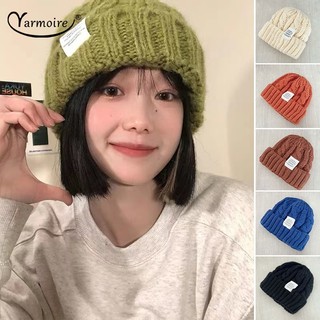 Mũ Len Trùm Tai Màu Trơn Giữ Ấm Thời Trang Thu Đông Cho Nữ