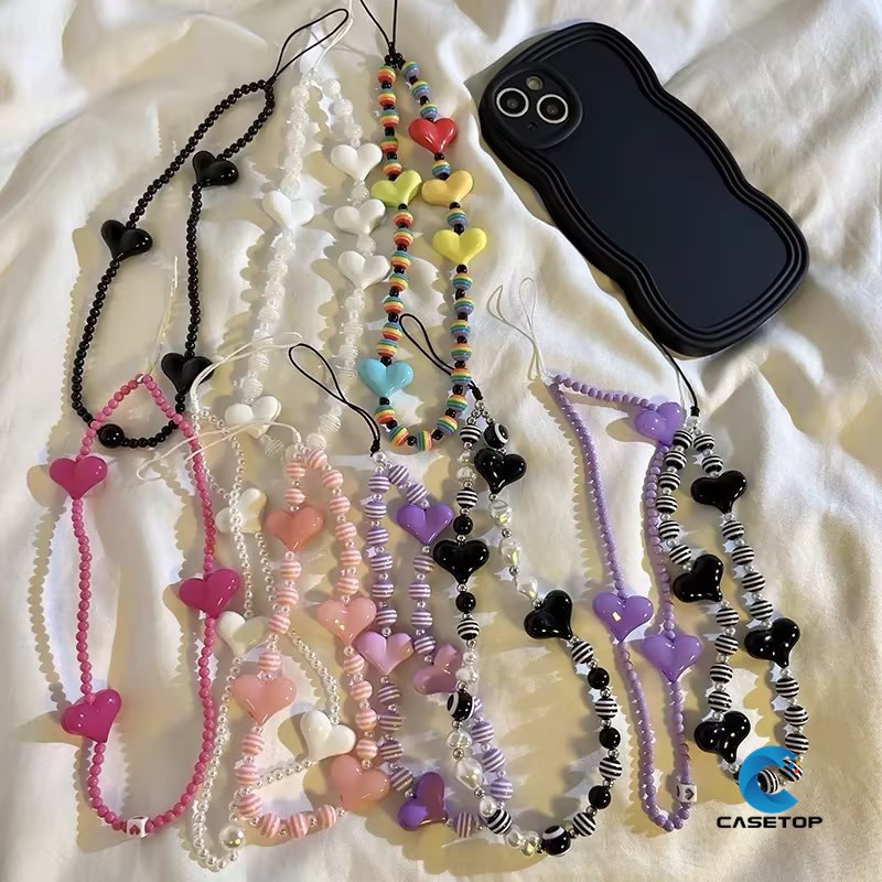 Vòng Tay Dây Xích Gắn Móc Khóa / Điện Thoại Họa Tiết Gấu / Thỏ Hoạt Hình Nhiều Màu Dễ Thương