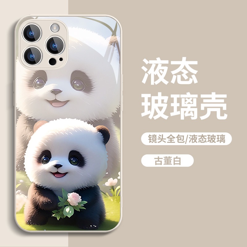 Ốp Điện Thoại Họa Tiết Gấu Trúc Hoạt Hình Cho iphone 13 new 12 premium 11 cute 8 plus xsmax 14promax xr