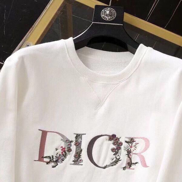 Áo sweater cotton Nguyên Chất Cao Cấp Tay Dài in logo Hoa + Thẻ Có Dây Treo Cho Nam Và Nữ Hàng Có Sẵn