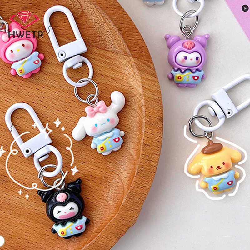 Móc Chìa Khóa Hình Nhân Vật sanrio kuromi hello kitty cinnamoroll Dễ Thương Mới