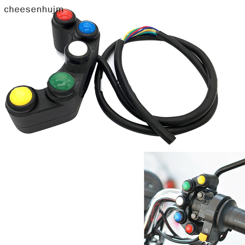 Công Tắc Gắn Tay Lái Xe Máy / Xe Đạp 22mm 5 Nút Tiện Dụng