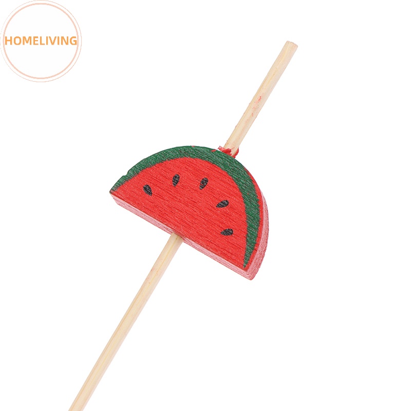 Set 100 Nĩa Tre Ăn Trái Cây Hình Lá Xương Rồng Dễ Thương
