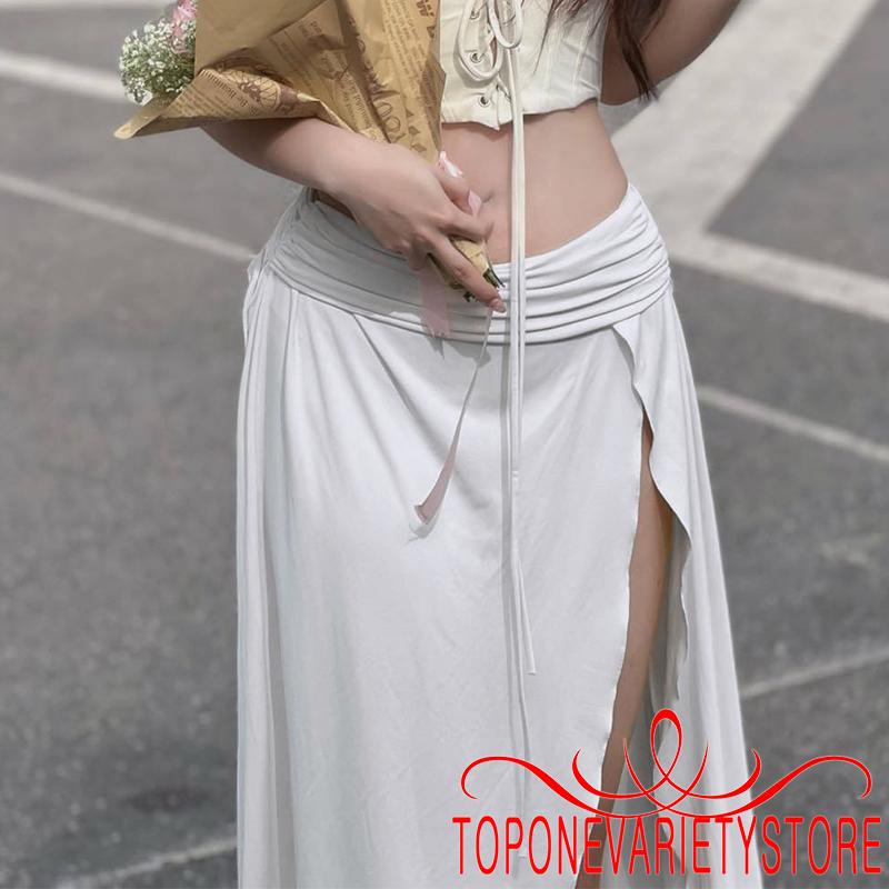 Topone Chân Váy Dài Xẻ Tà Thời Trang Dành Cho Nữ