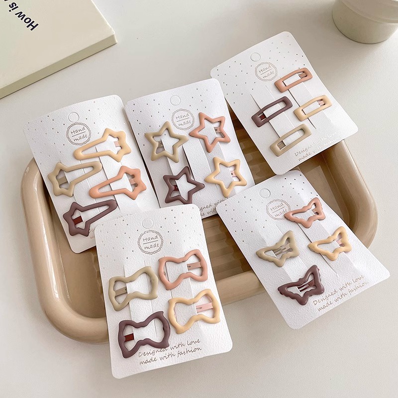 Dễ Thương Kẹp Tóc Hình Ngôi Sao Trái Tim Xinh Xắn Cho Nữ