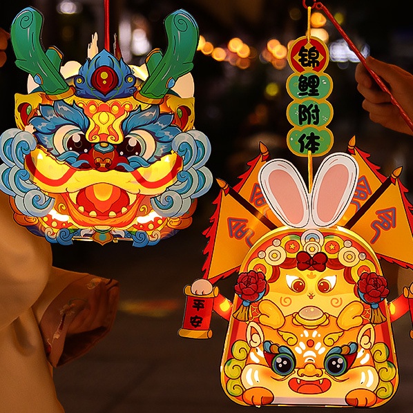 Lồng đèn Rồng Trang Trí Tết HOT 2024 trung thu đầu lân kỳ lân búp bê LOẠI 1
