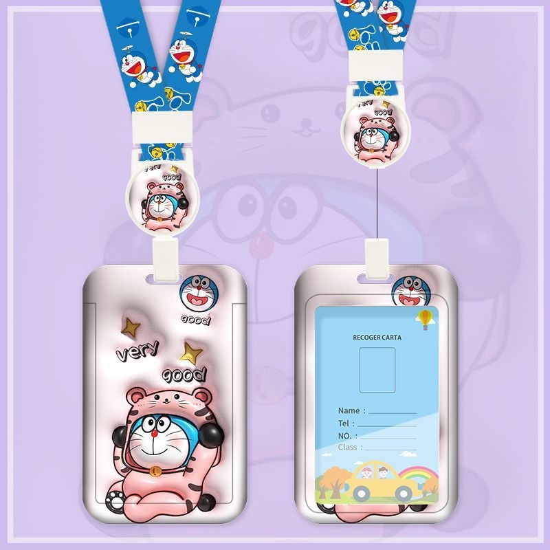 Ví Đựng Thẻ Xe Buýt / Thẻ Họa Tiết Hoạt Hình 3d Dễ Thương Thoải Mái Chống Rơi Tiện Dụng