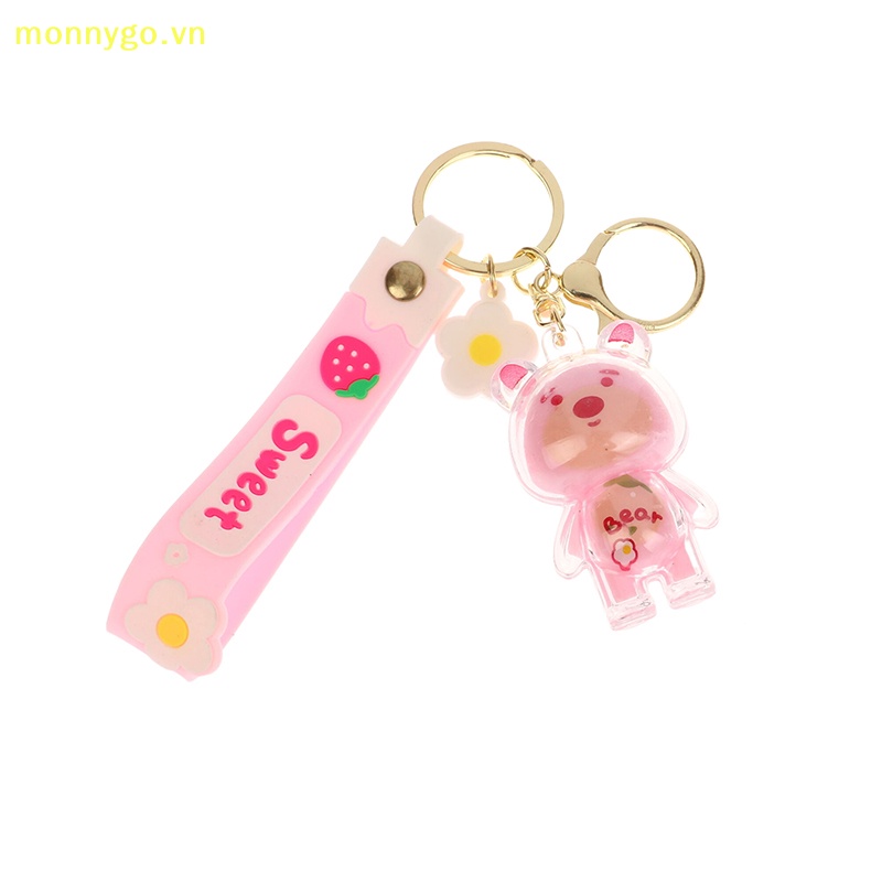 Monnygo Móc Chìa Khóa Xe Hơi / Túi Xách / Điện Thoại Hình Gấu / Dâu Tây Cười Dễ Thương Dùng Làm Quà Tặng Cho Bé vn