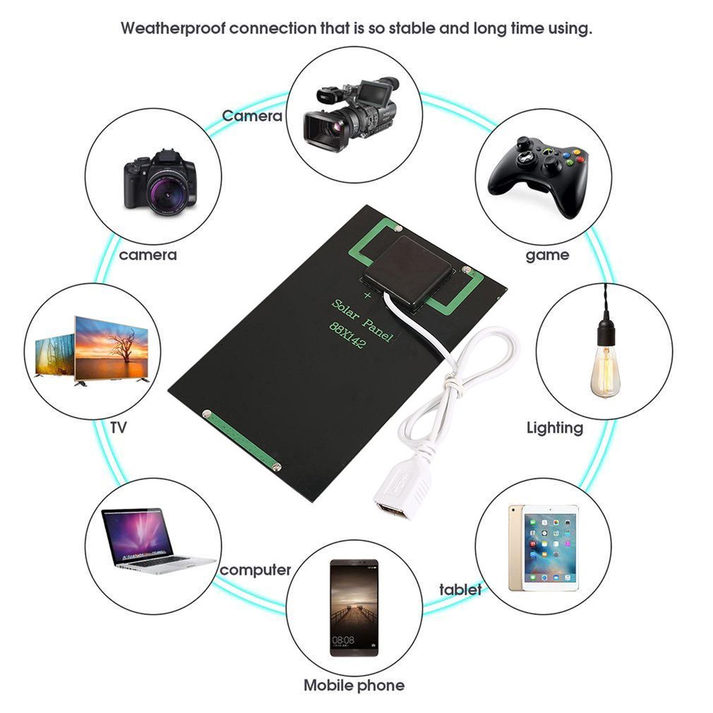 Tấm Sạc Pin Năng Lượng Mặt Trời 2w 5v diy