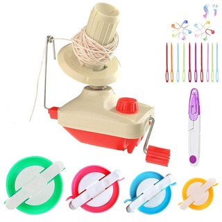 Aoresac Wool Winder Tool Kit Yarn Ball Winder Portable Swift Ball Winder Easy Installation Low Noise for Yarn Storage