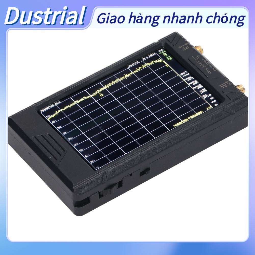 Dustrial Máy phân tích tần số quang phổ Màn hình LCD TFT 4in 100k đến 5 3 GHz đầu ra phát RF có thẻ lưu trữ