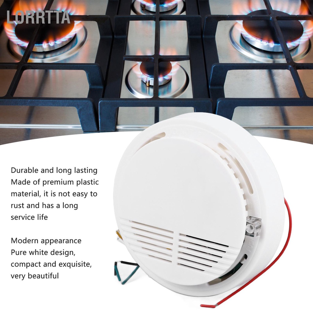 Lorrtta Máy dò khí tự nhiên Nhựa phản ứng Báo động rò rỉ dễ cháy đáng tin cậy cho hộ gia đình nhà bếp