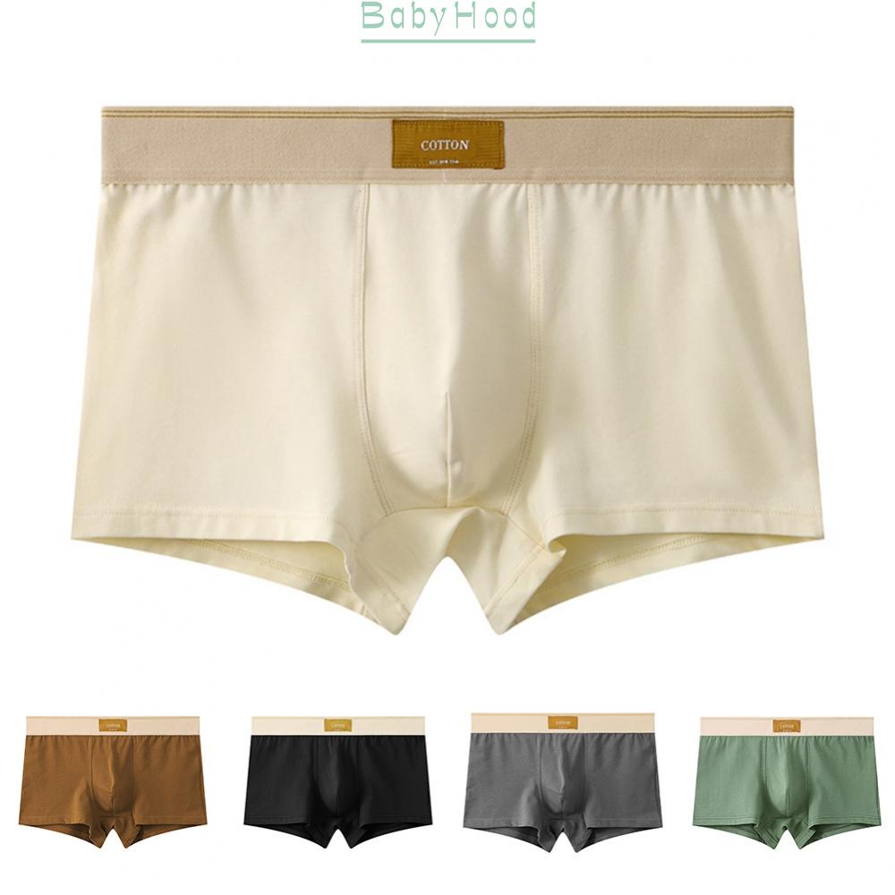 Men Oversized Mid-rise Boxer Brief Underwear Cotton Breathable Underpants Shorts#BBHOOD
